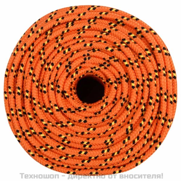Въже за лодка оранжево 6 мм 25 м полипропилен