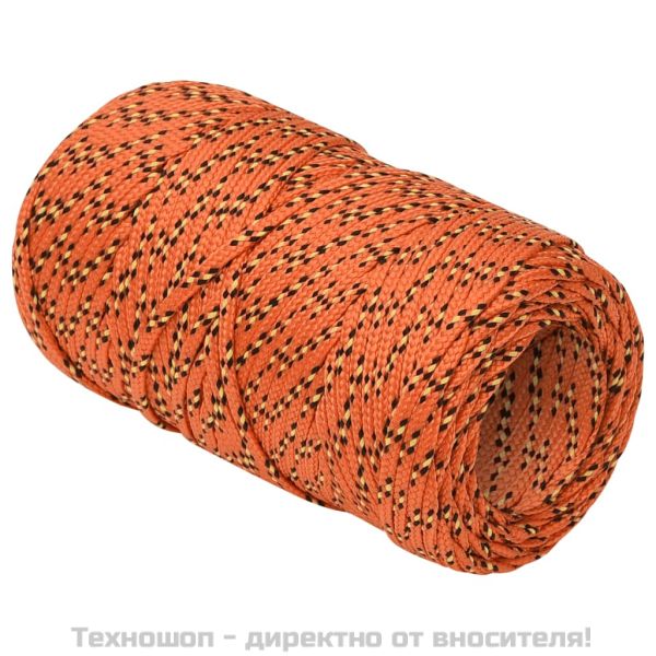 Въже за лодка оранжево 2 мм 100 м полипропилен