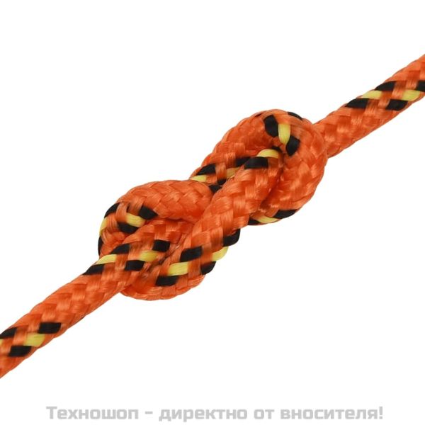 Въже за лодка оранжево 3 мм 500 м полипропилен