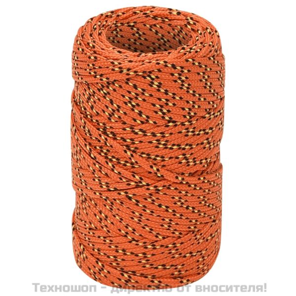Въже за лодка оранжево 2 мм 250 м полипропилен