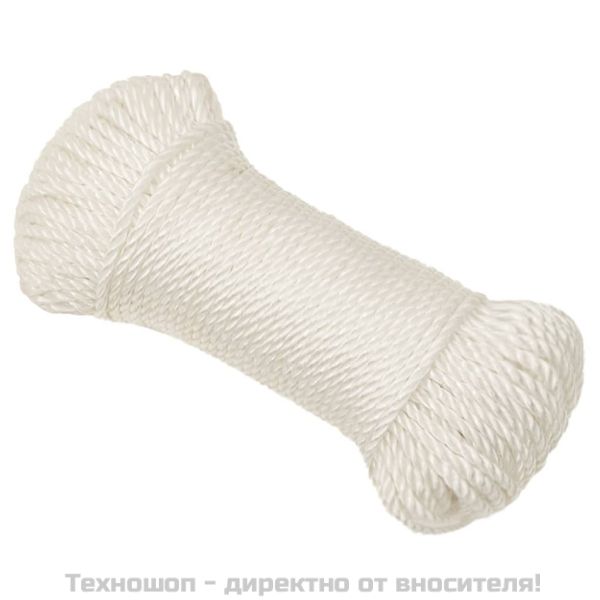 Работно въже бяло 8 мм 50 м полипропилен