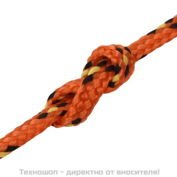 Въже за лодка оранжево 2 мм 50 м полипропилен