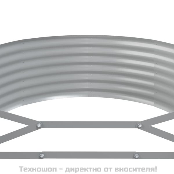 Градинска повдигната леха поцинкована стомана антрацит