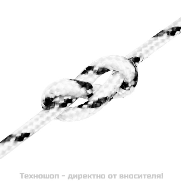 Плетено въже за лодка бяло 4 мм x 25 м полиестер