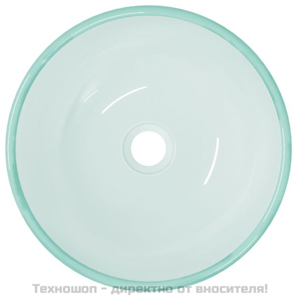 Мивка, закалено стъкло, 35x12 см, матирана