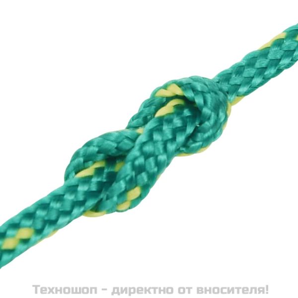Въже за лодка зелено 2 мм 25 м полипропилен