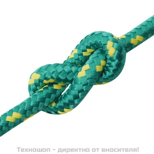 Въже за лодка зелено 14 мм 250 м полипропилен