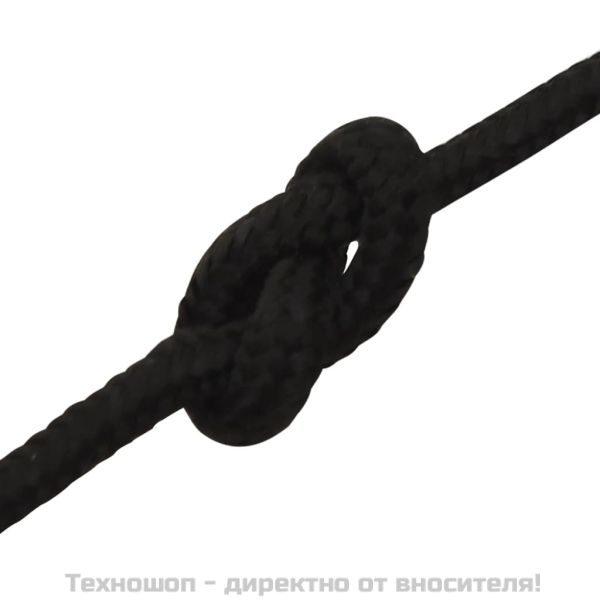 Работно въже черно 3 мм 25 м полиестер