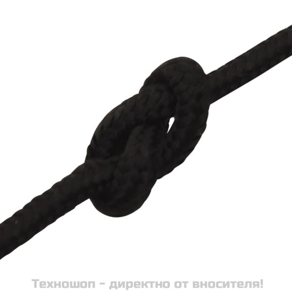 Работно въже черно 4 мм 25 м полиестер