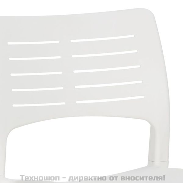 Градински столове 2 бр бели полипропилен