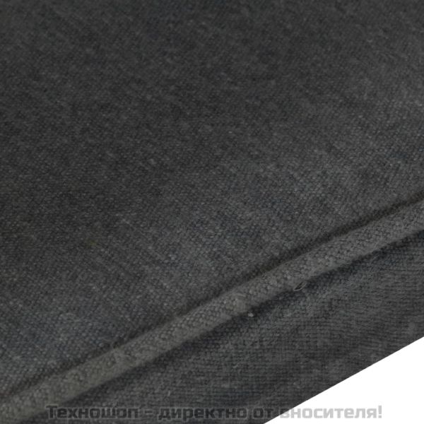 Wingback стол, черен, канава