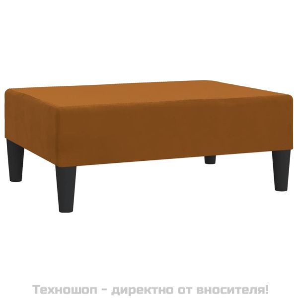 Табуретка, кафява, 78x56x32 см, кадифе