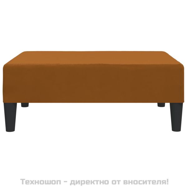 Табуретка, кафява, 78x56x32 см, кадифе