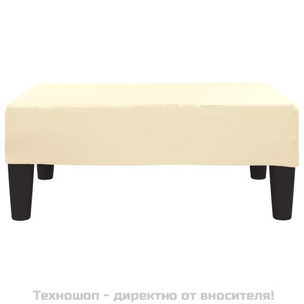 Табуретка, кремава, 78x56x32 см, изкуствена кожа