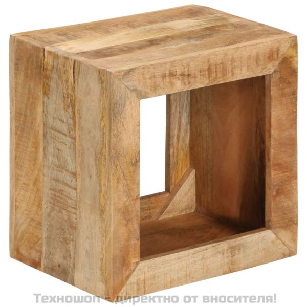 Табуретка 40x30x40 см масивно дърво манго