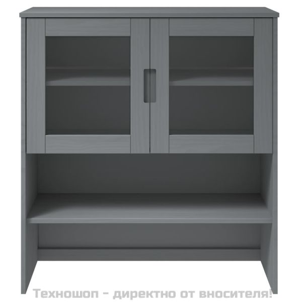 Надстройка за шкаф MOLDE сив 90x35x100 см бор масив