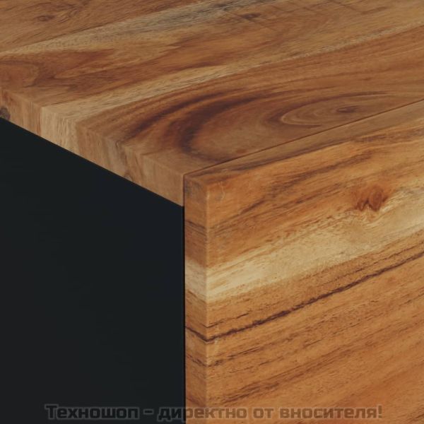 Маса за кафе, 80x50x40 см, акация масив и инженерно дърво