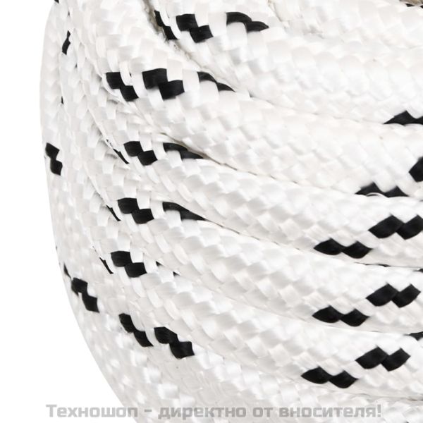 Работно въже бяло 16 мм 100 м полиестер