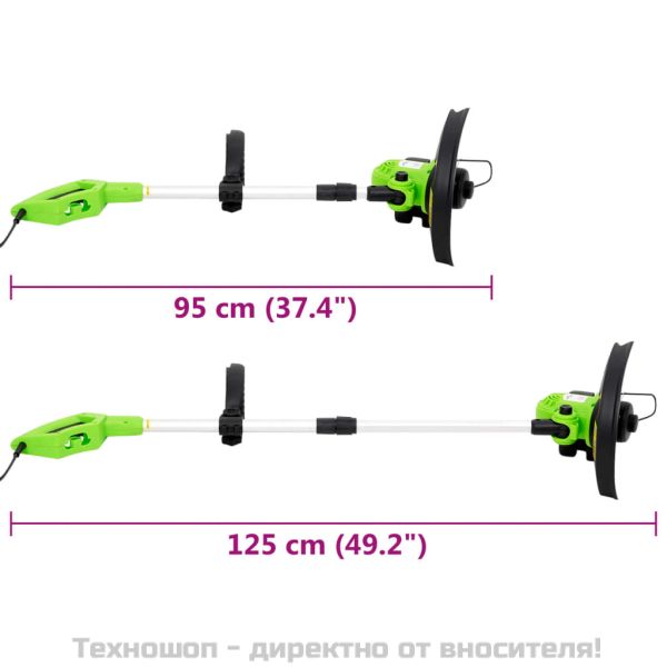 Електрически телескопичен тример за трева, 29 см, 550 W