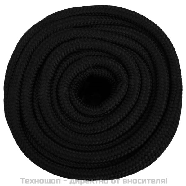 Работно въже черно 16 мм 100 м полиестер