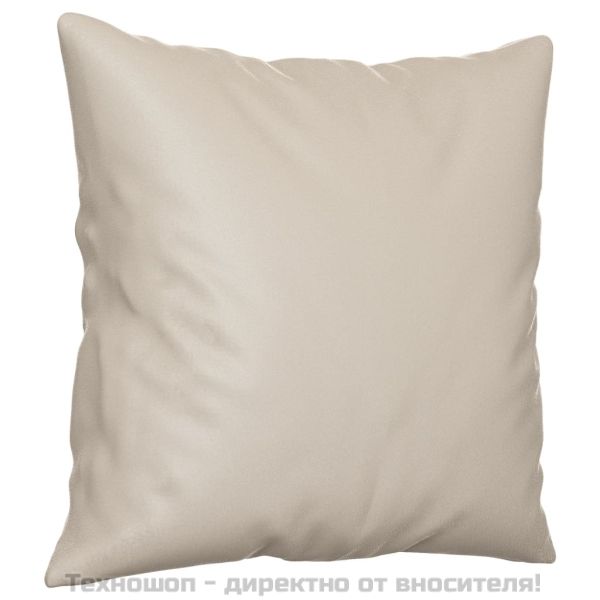 Декоративни възглавници 2 бр кремави 40x40см микрофибърна тъкан