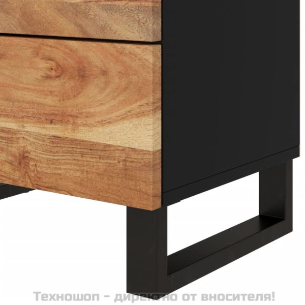 Нощно шкафче 50x33x62 см масивна акация и инженерно дърво