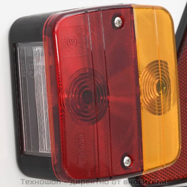 Светлина за ремарке, червена, 115x7x14 см, 12V крушка