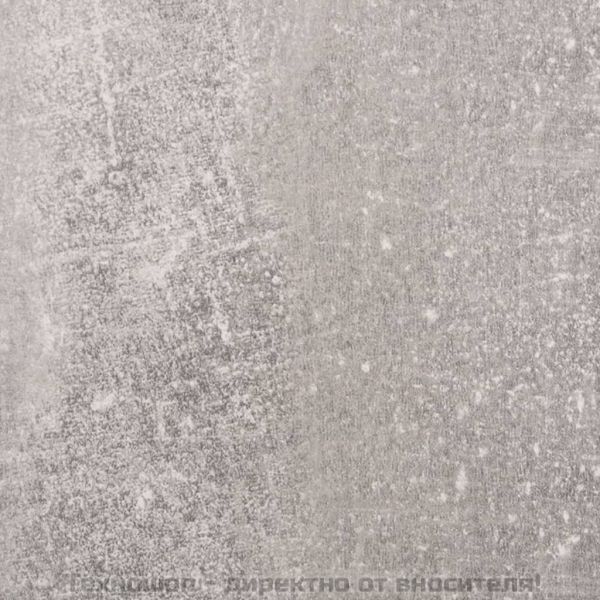 Шкаф за обувки с огледало, 2 нива, бетонно сив, 63x17x67 см