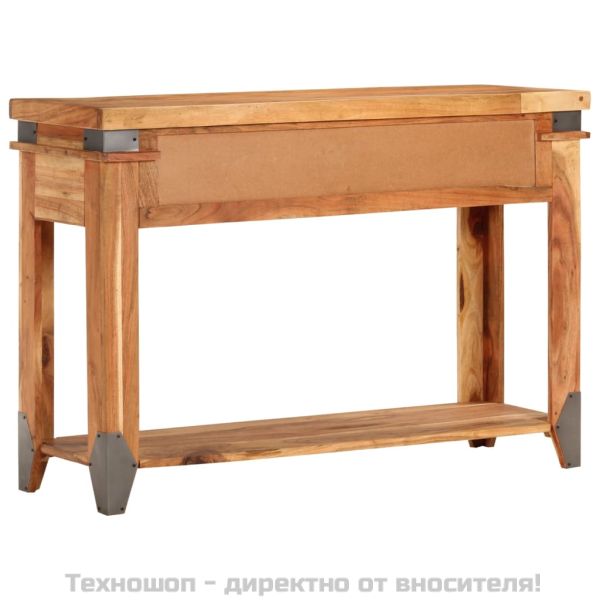 Конзолна маса, 110x34x74 cм, акациево дърво масив