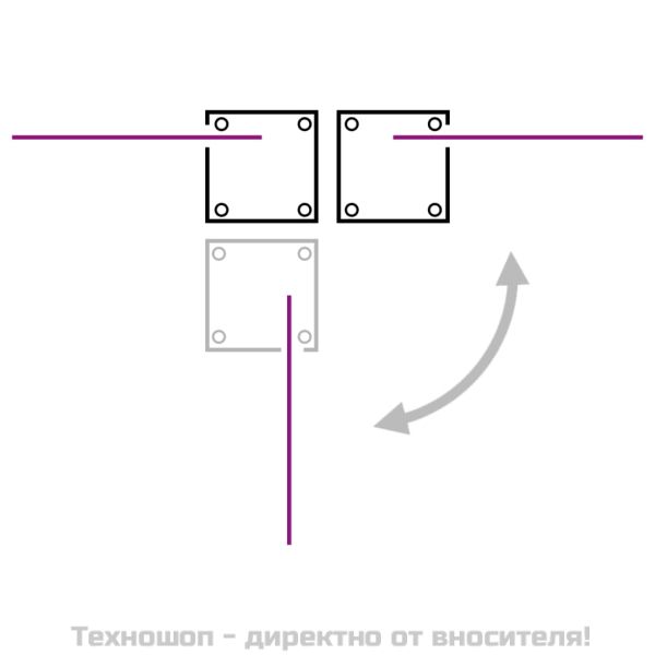 Прибираща се странична тента, синя, 140x600 см