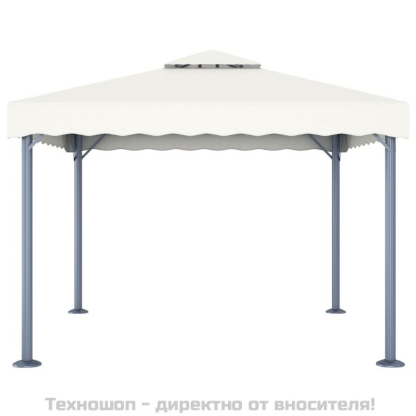 Шатра, 300x300 см, кремава, алуминий