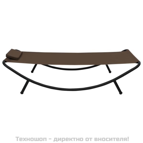 Градинско легло, кафяво, 200x90 см, стомана