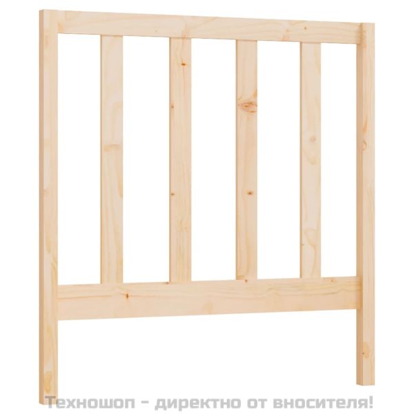 Горна табла за легло, 106x4x100 см, бор масив