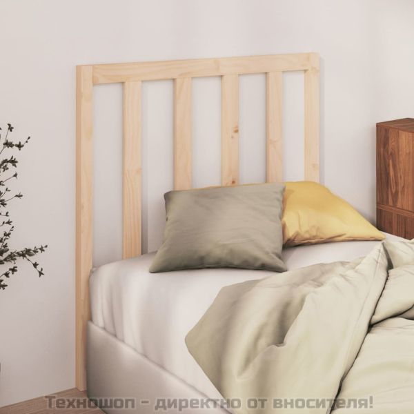 Горна табла за легло, 106x4x100 см, бор масив