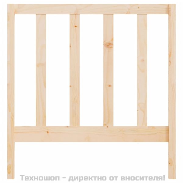 Горна табла за легло, 106x4x100 см, бор масив