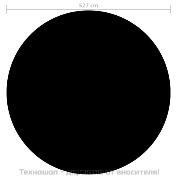Покривало за басейн, черно, 527 см, PE