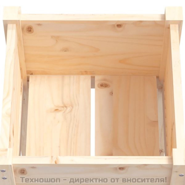 Градински сандъци, 2 бр, 50x50x70 см, борово дърво масив