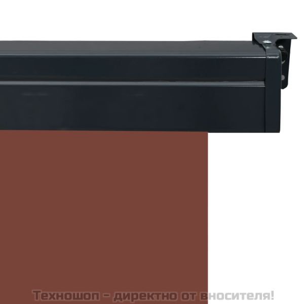 Вертикална тента за балкон, 65x250 см, кафява