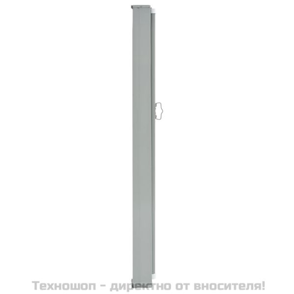 Прибираща се странична тента, 140х300 см, кремава