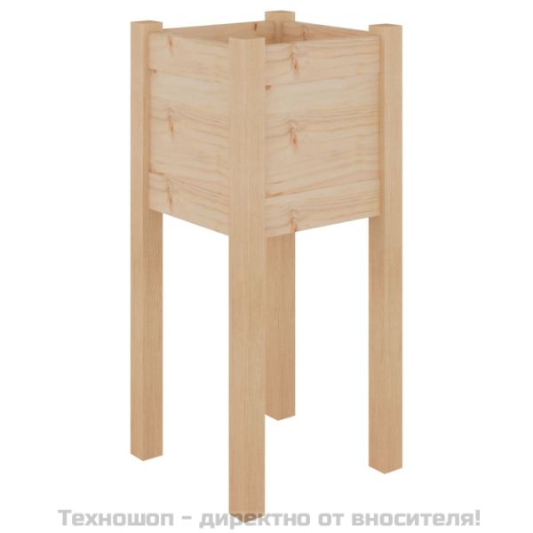 Градински сандъци, 2 бр, 31x31x70 см, борово дърво масив