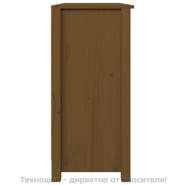 Сайдборд, меденокафяв, 100x35x74 см, бор масив