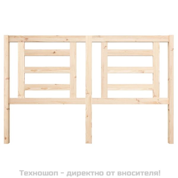 Горна табла за легло, 156x4x100 см, бор масив