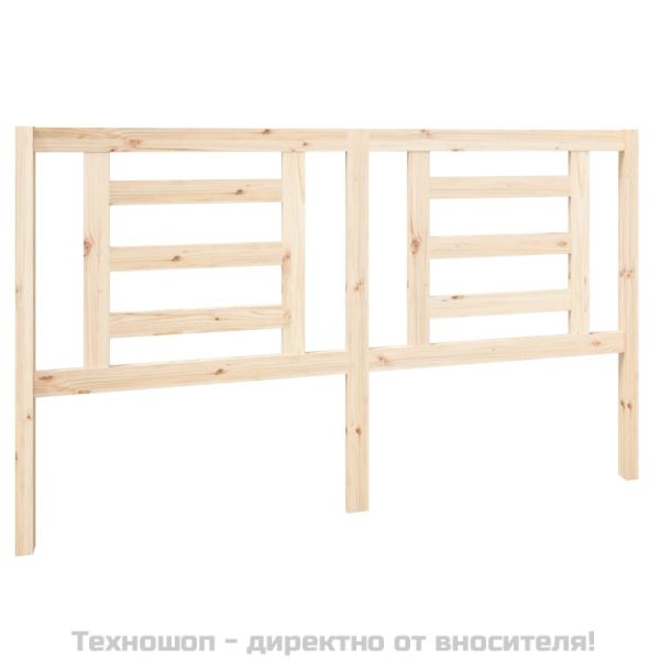 Горна табла за легло, 166x4x100 см, бор масив