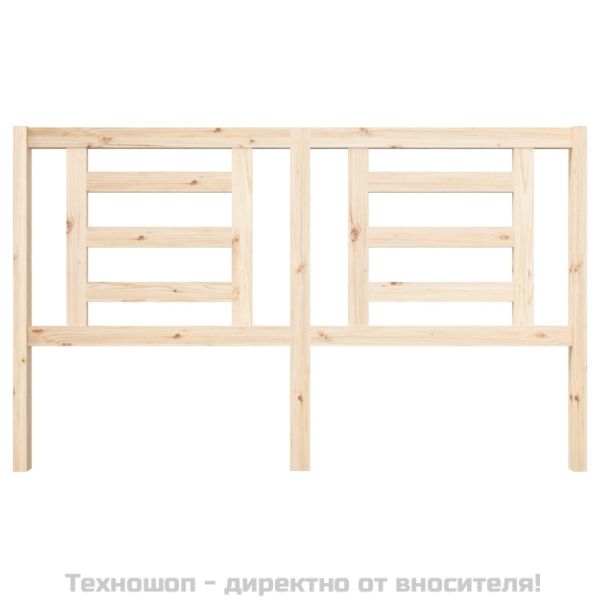 Горна табла за легло, 166x4x100 см, бор масив