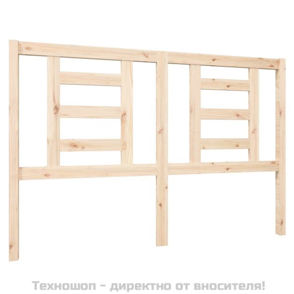 Горна табла за легло, 146x4x100 см, бор масив