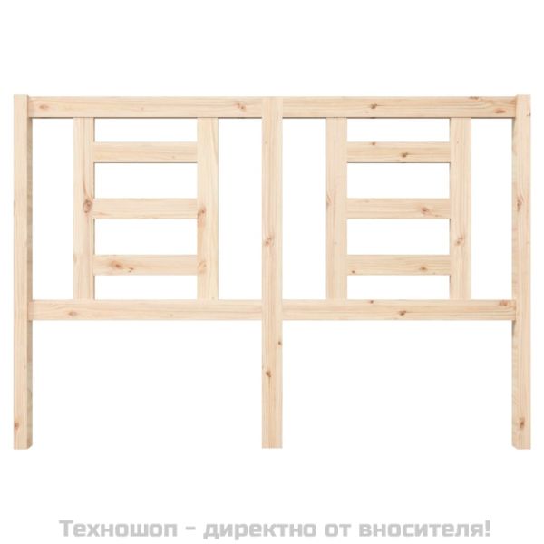 Горна табла за легло, 146x4x100 см, бор масив