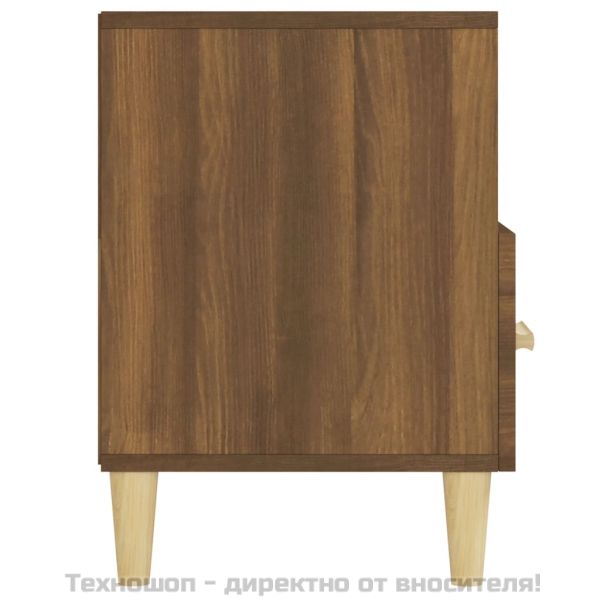 ТВ шкаф, кафяв дъб, 102x36x50 см, инженерно дърво