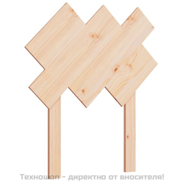 Горна табла за легло, 72,5x3x81 см, бор масив