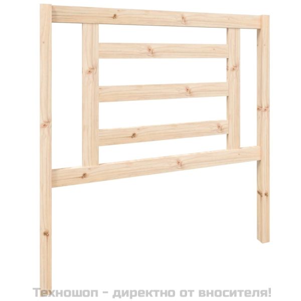 Горна табла за легло, 96x4x100 см, бор масив