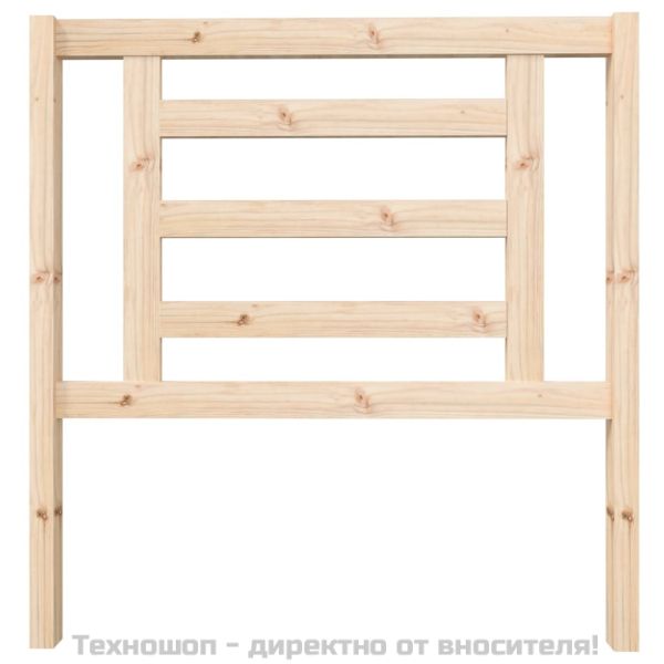 Горна табла за легло, 96x4x100 см, бор масив